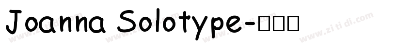 Joanna Solotype字体转换